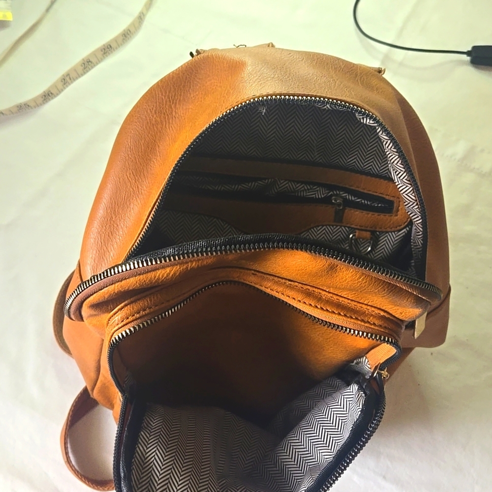 Tan  Backpack - Picture 3 of 10